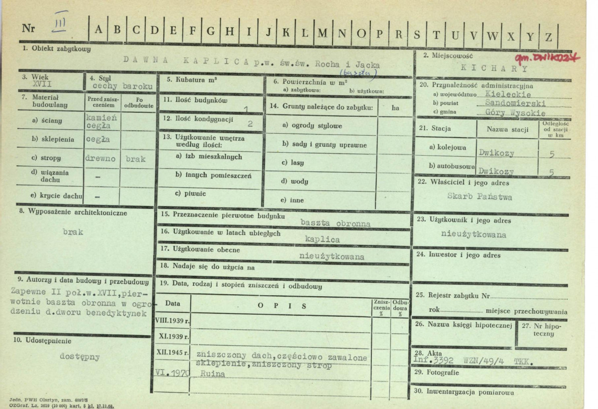 Karta zielona, skan nr 1