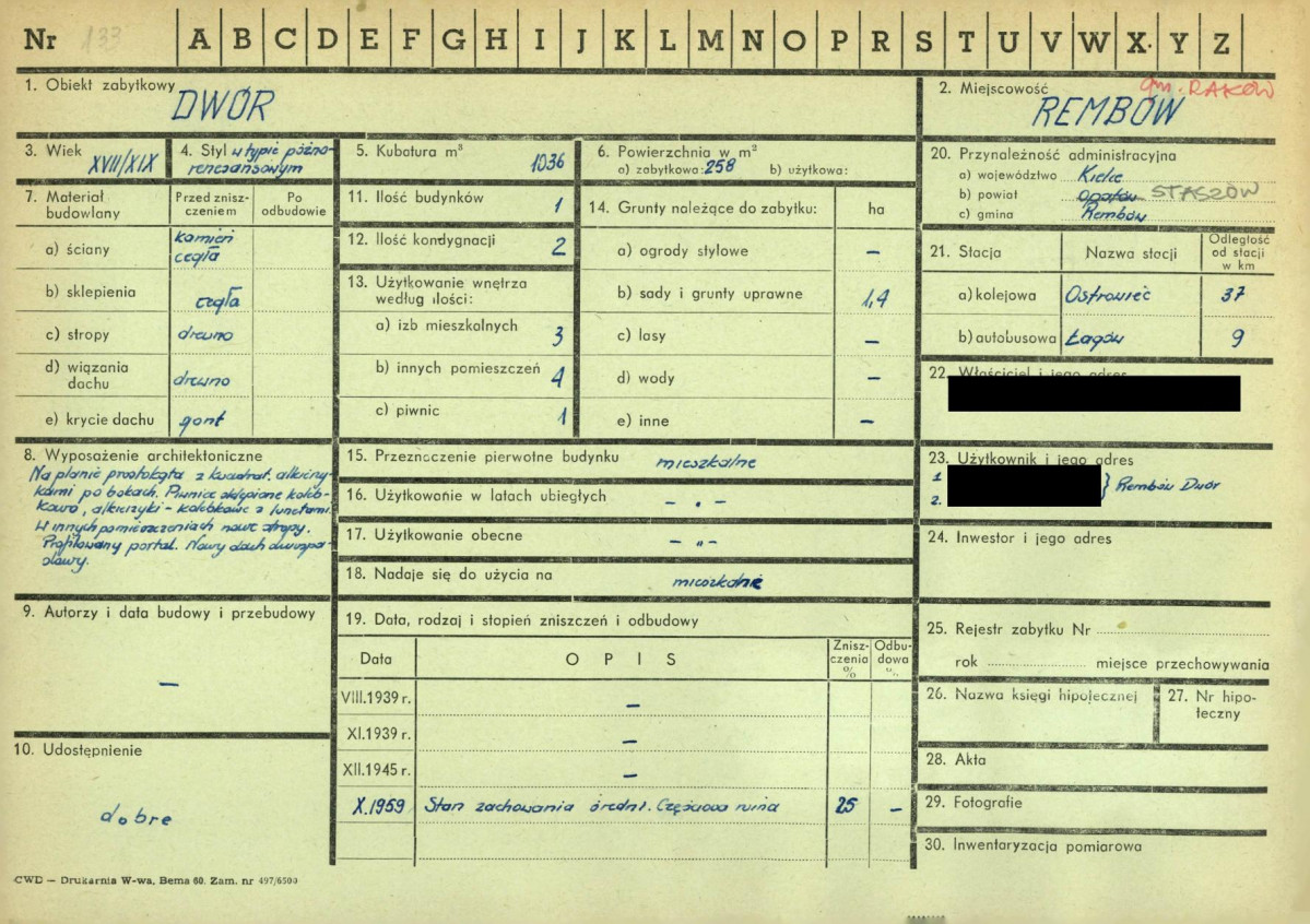 KZ - Karta zielona, skan nr 1