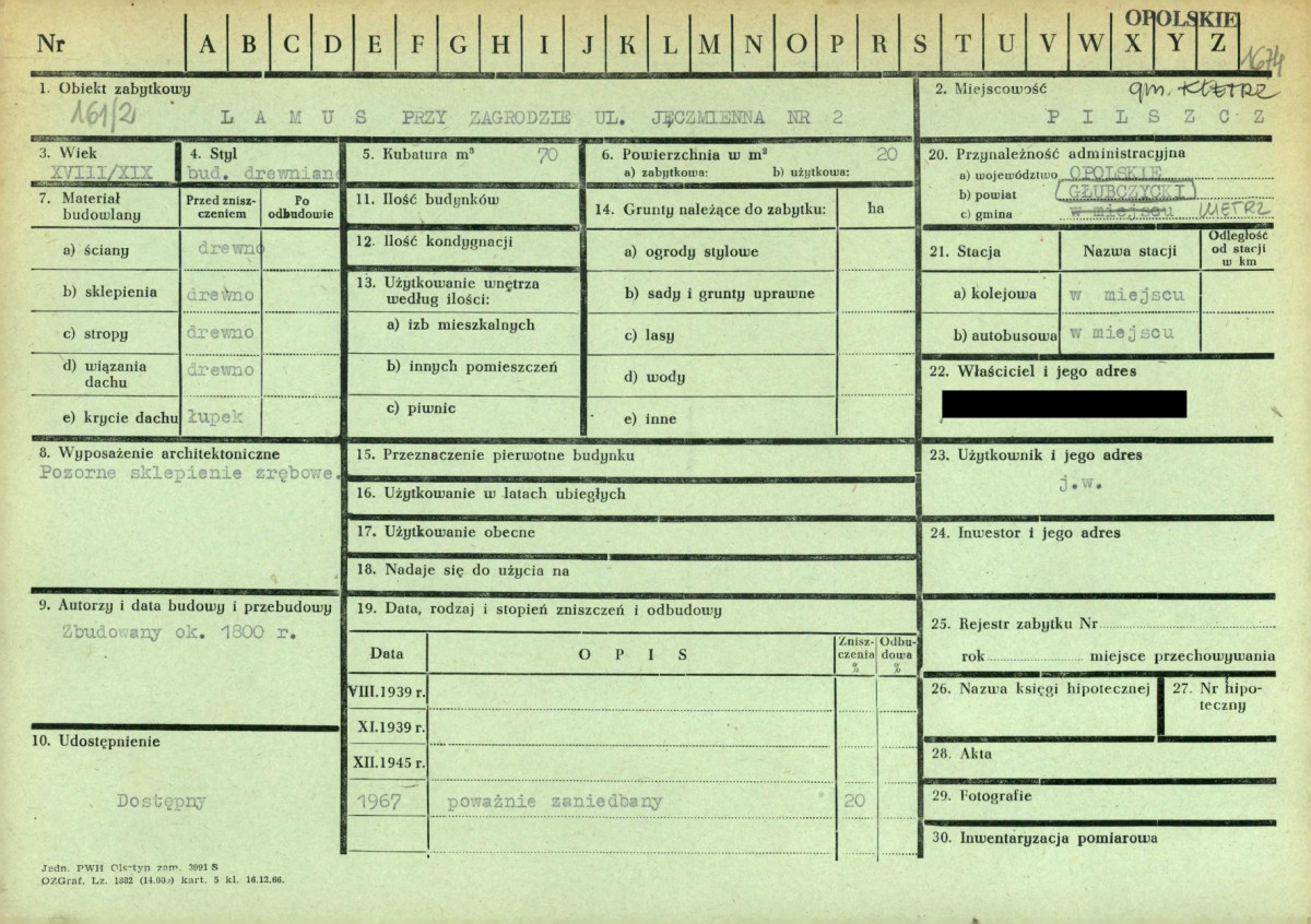 KZ - Karta zielona, skan nr 1