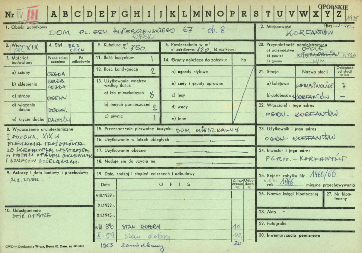 KZ - Karta zielona, skan nr 1