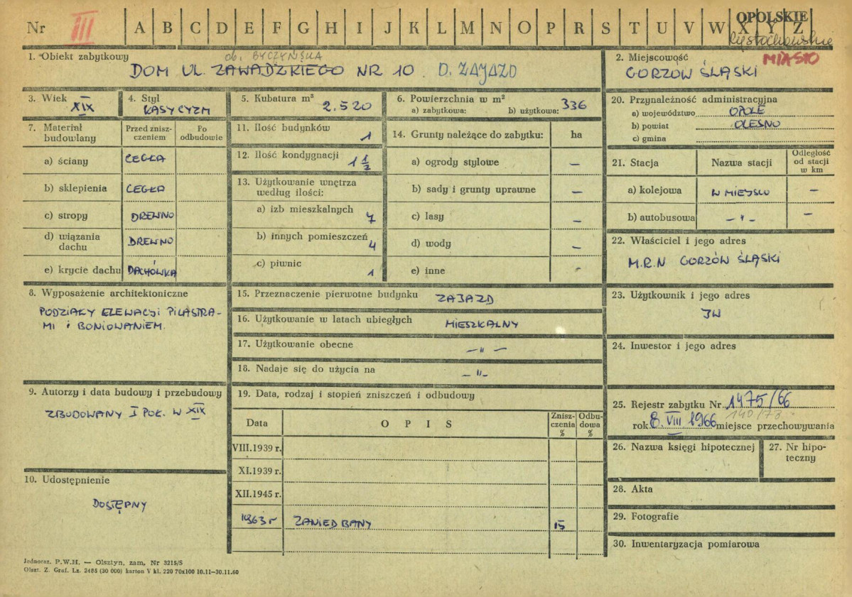 KZ - Karta zielona, skan nr 1