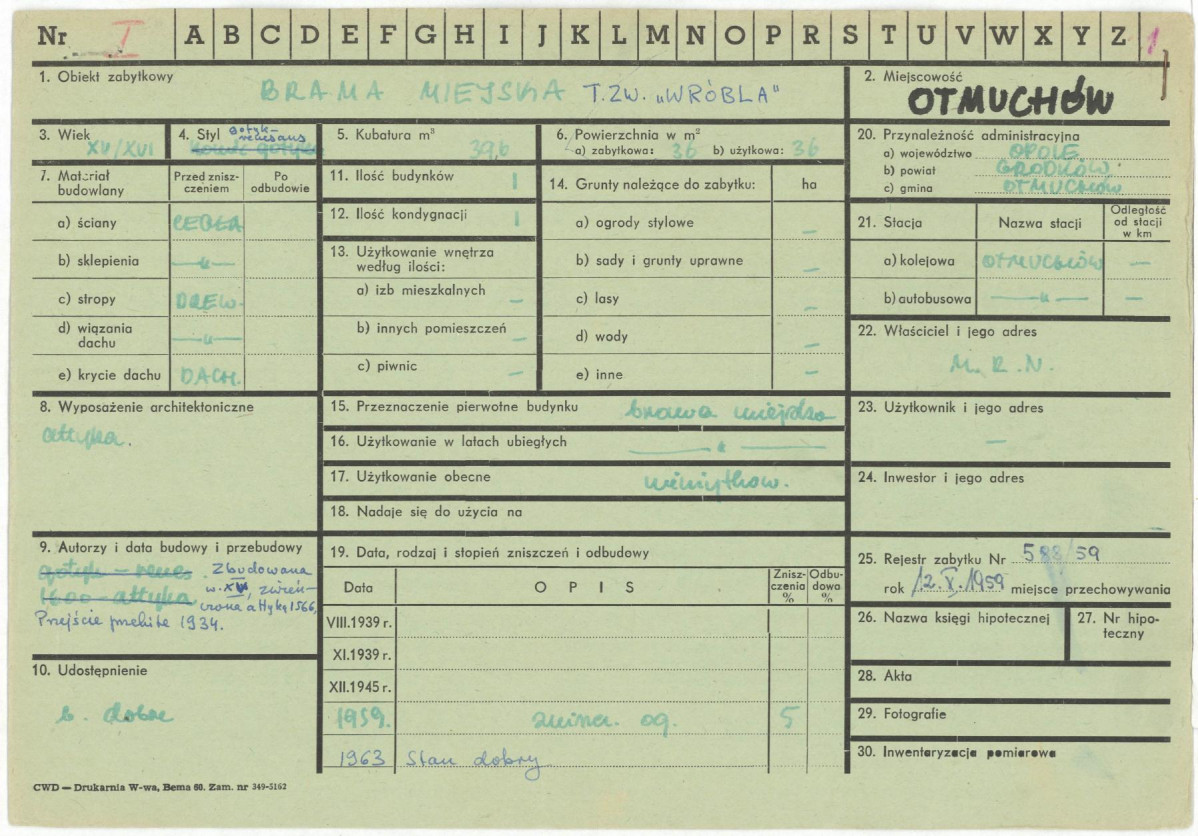 KZ - Karta zielona, skan nr 1