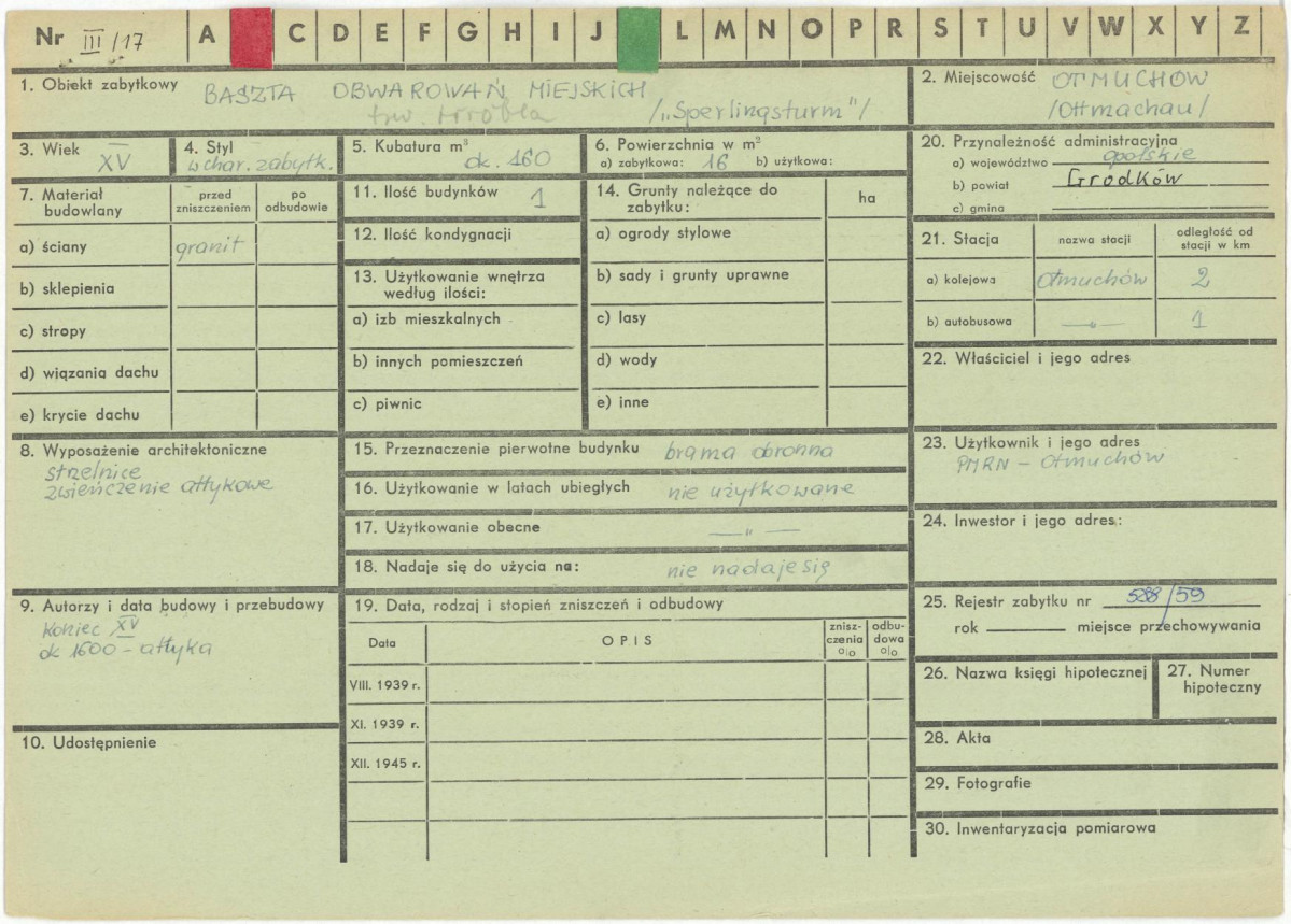 KZ - Karta zielona, skan nr 1