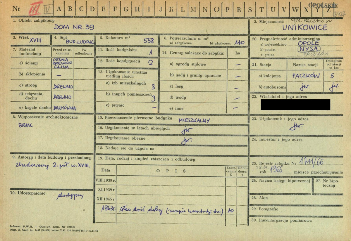 KZ - Karta zielona, skan nr 1