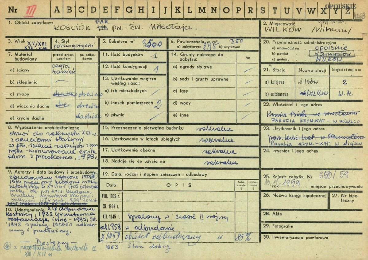 KZ - Karta zielona, skan nr 1