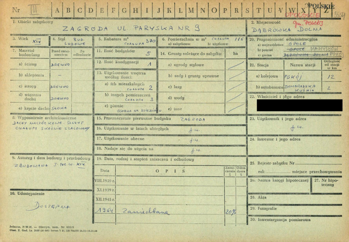 KZ - Karta zielona, skan nr 1