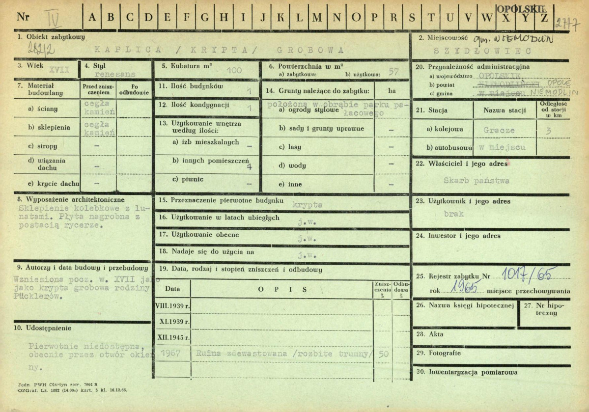 KZ - Karta zielona, skan nr 1