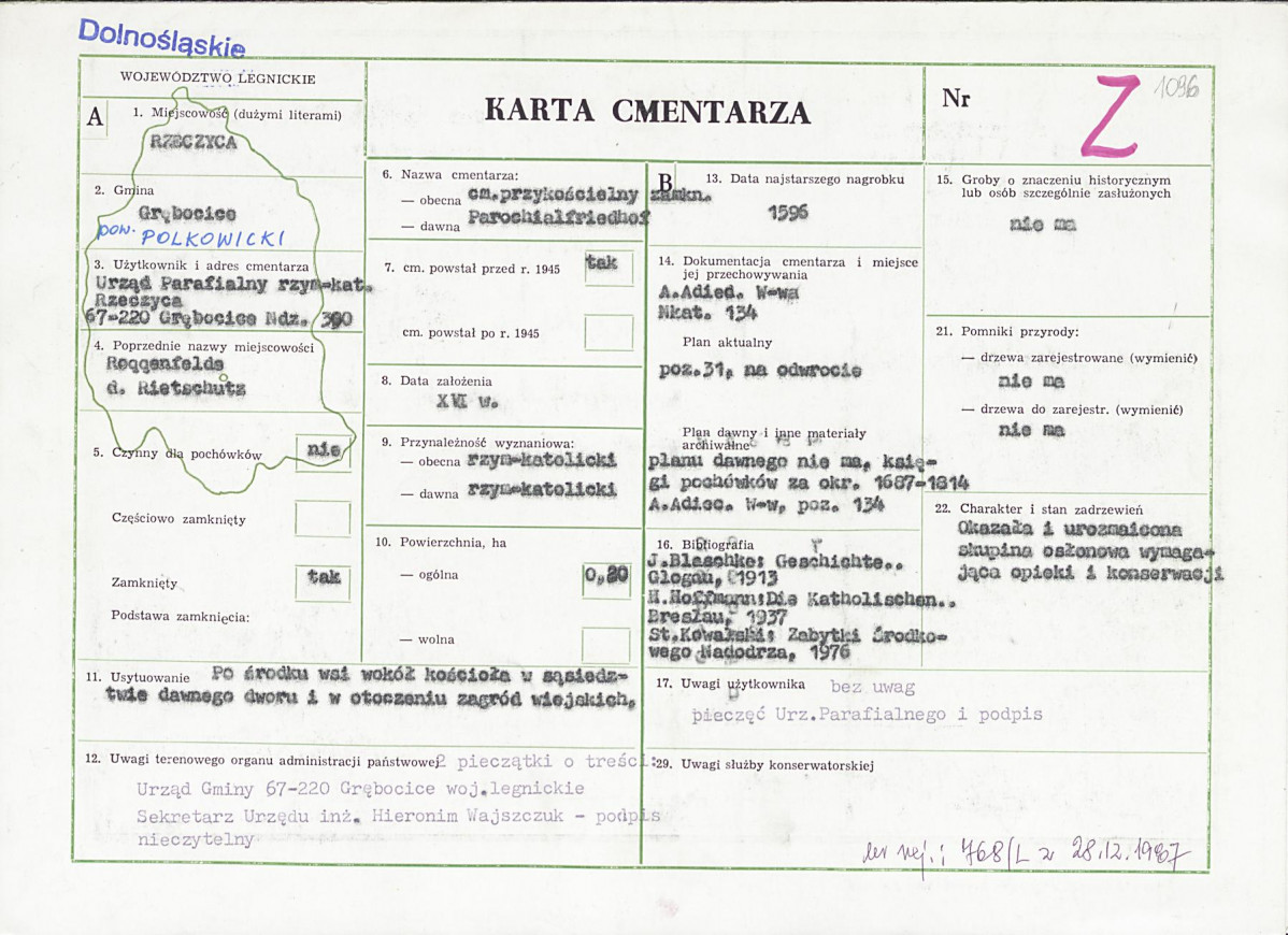 Karta cmentarza, skan nr 1