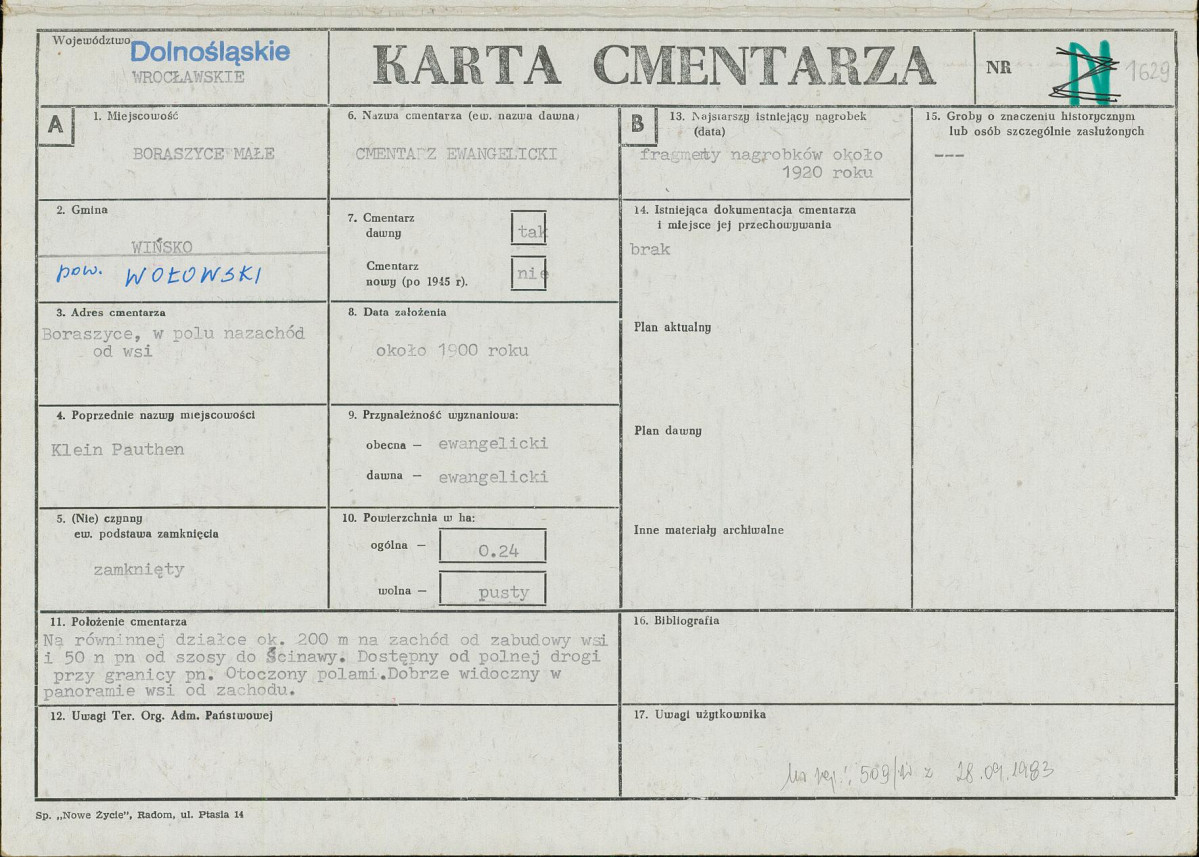 Karta cmentarza, skan nr 1