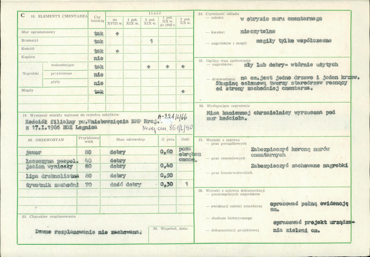 Karta cmentarza, skan nr 2