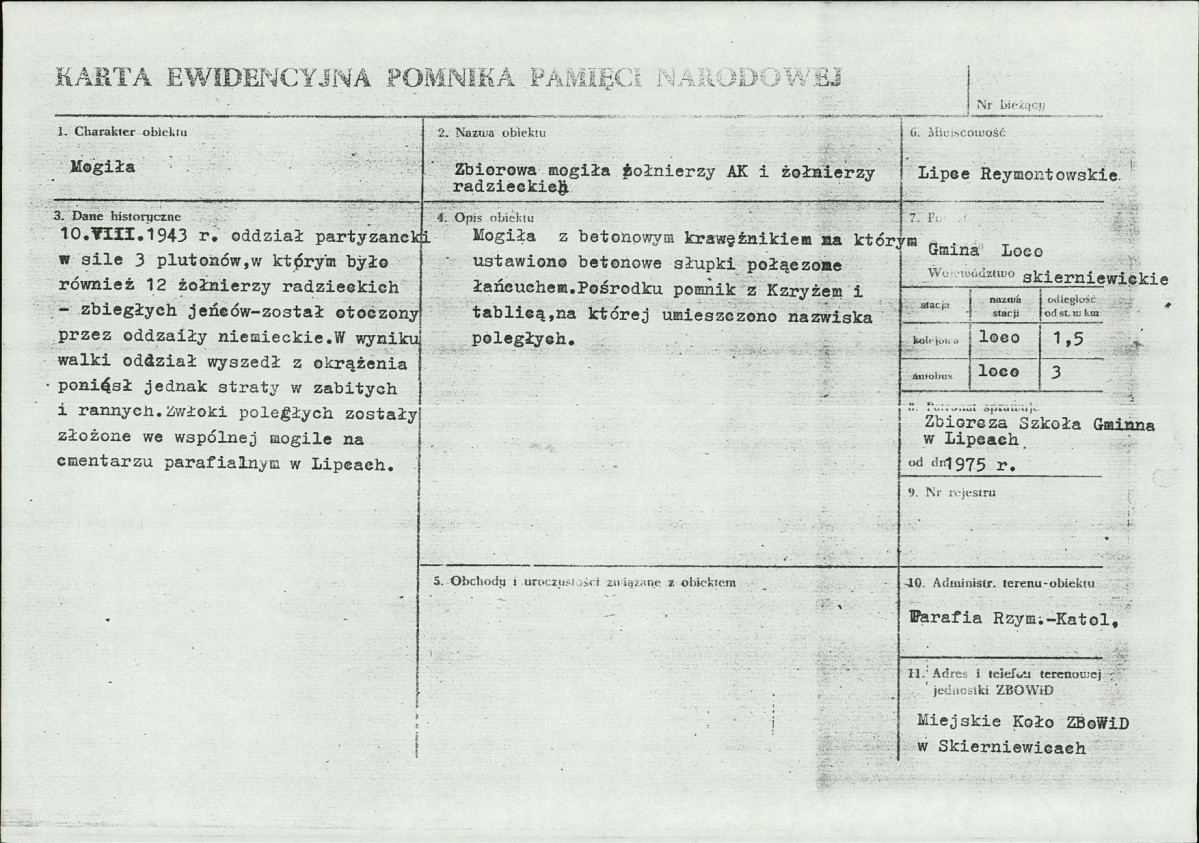 Karta cmentarza, skan nr 12