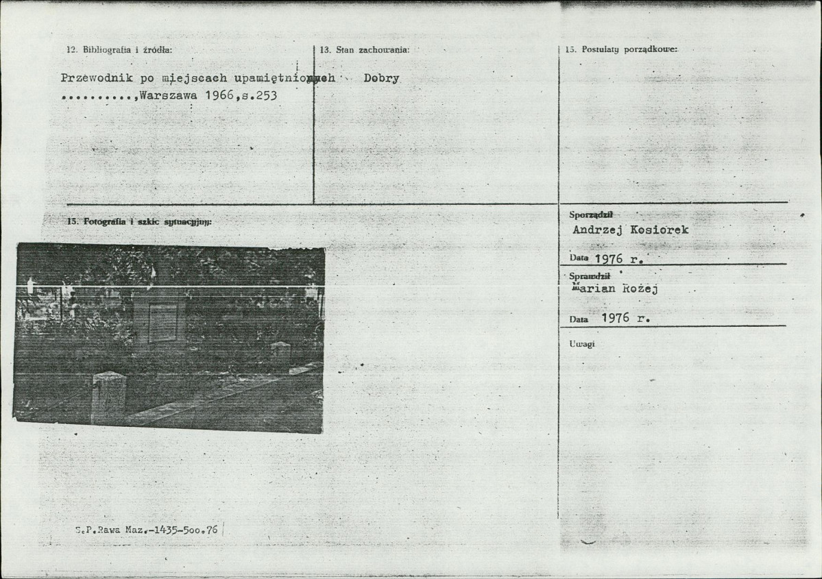 Karta cmentarza, skan nr 13