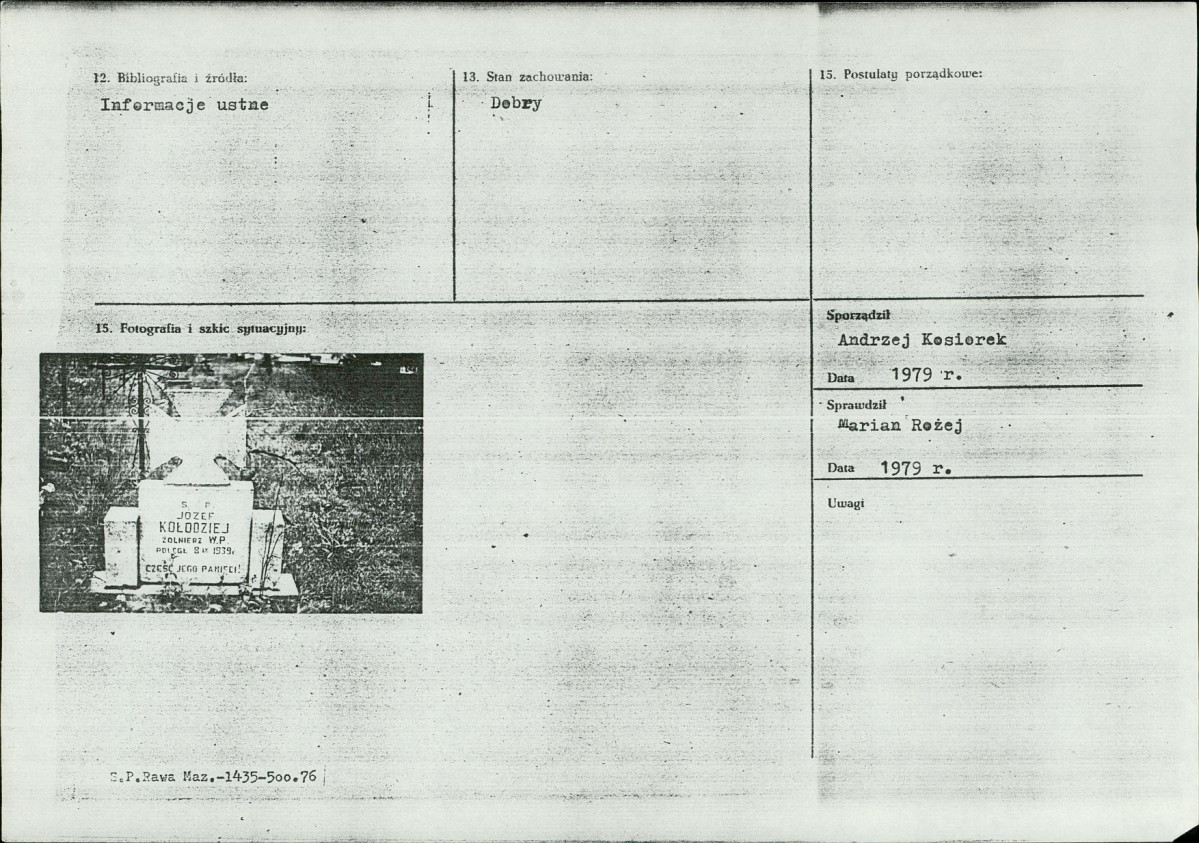 Karta cmentarza, skan nr 15