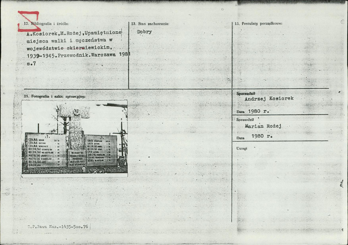 Karta cmentarza, skan nr 17