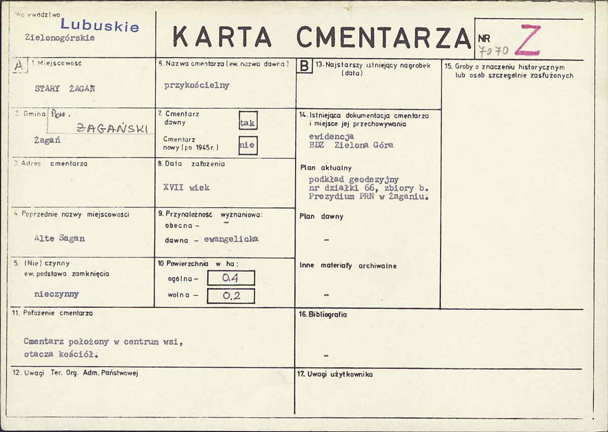 Karta cmentarza, skan nr 1