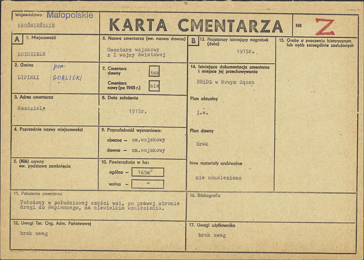 Karta cmentarza, skan nr 1