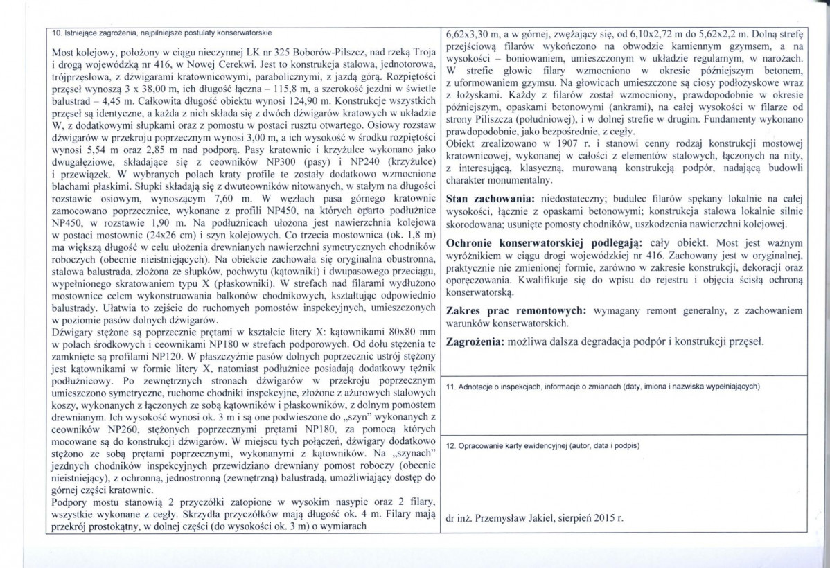 Karta obiektu niewpisanego do rejestru, skan nr 2