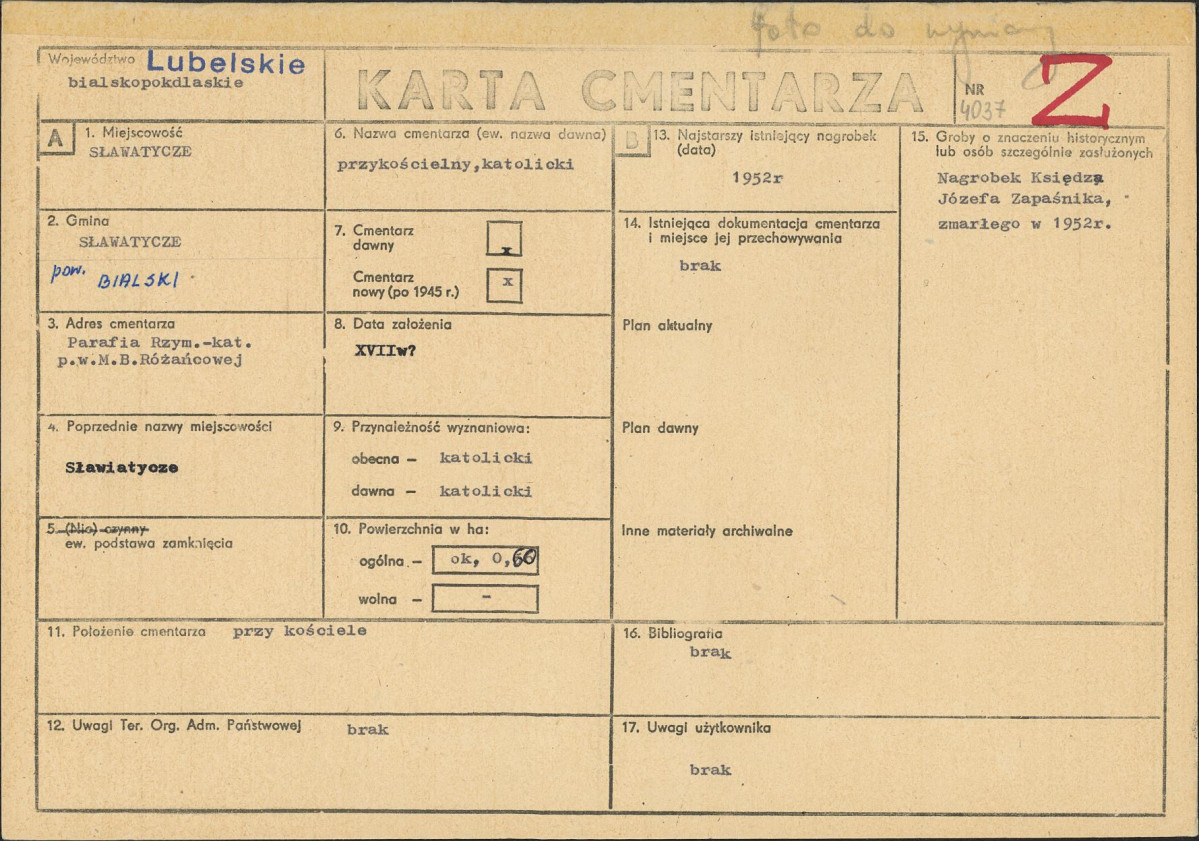 Karta cmentarza, skan nr 1