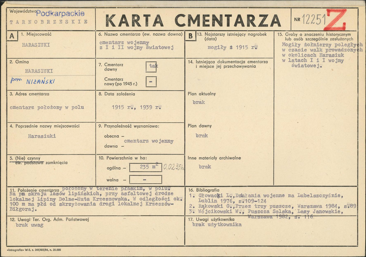 Karta cmentarza, skan nr 1