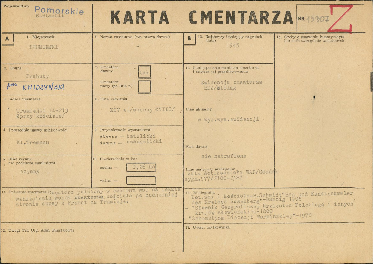 Karta cmentarza, skan nr 1