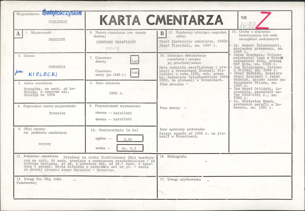 Karta cmentarza, skan nr 1