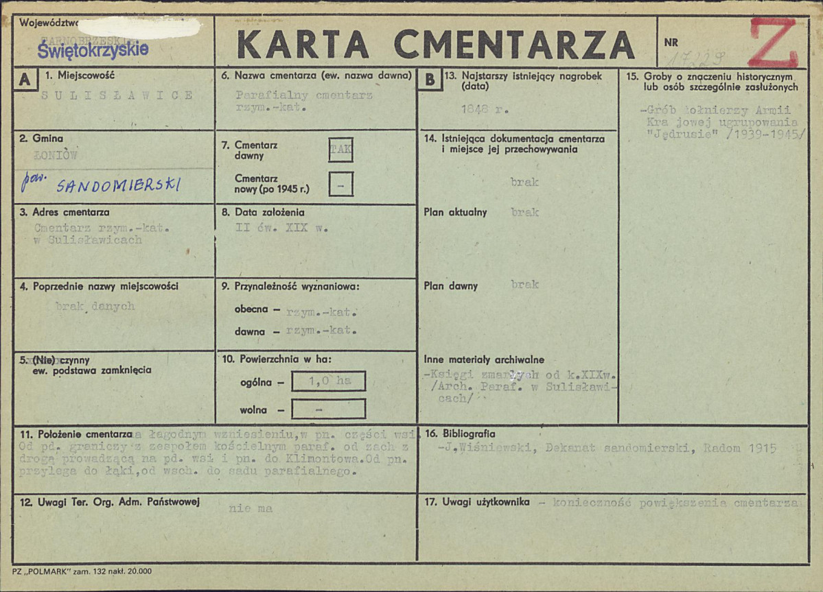 Karta cmentarza, skan nr 1