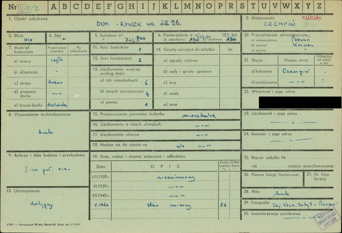 KZ - Karta zielona, skan nr 1