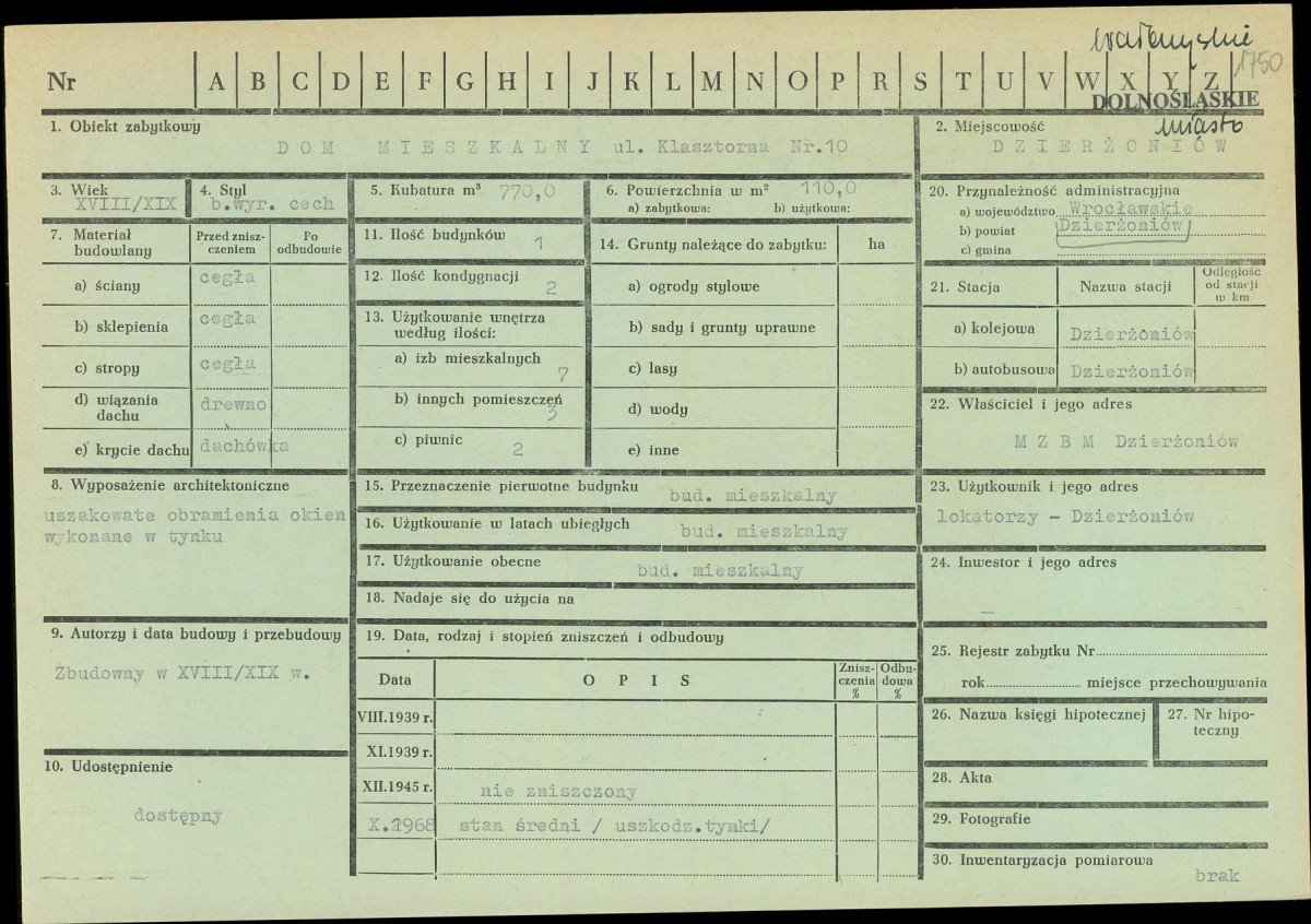 KZ - Karta zielona, skan nr 1