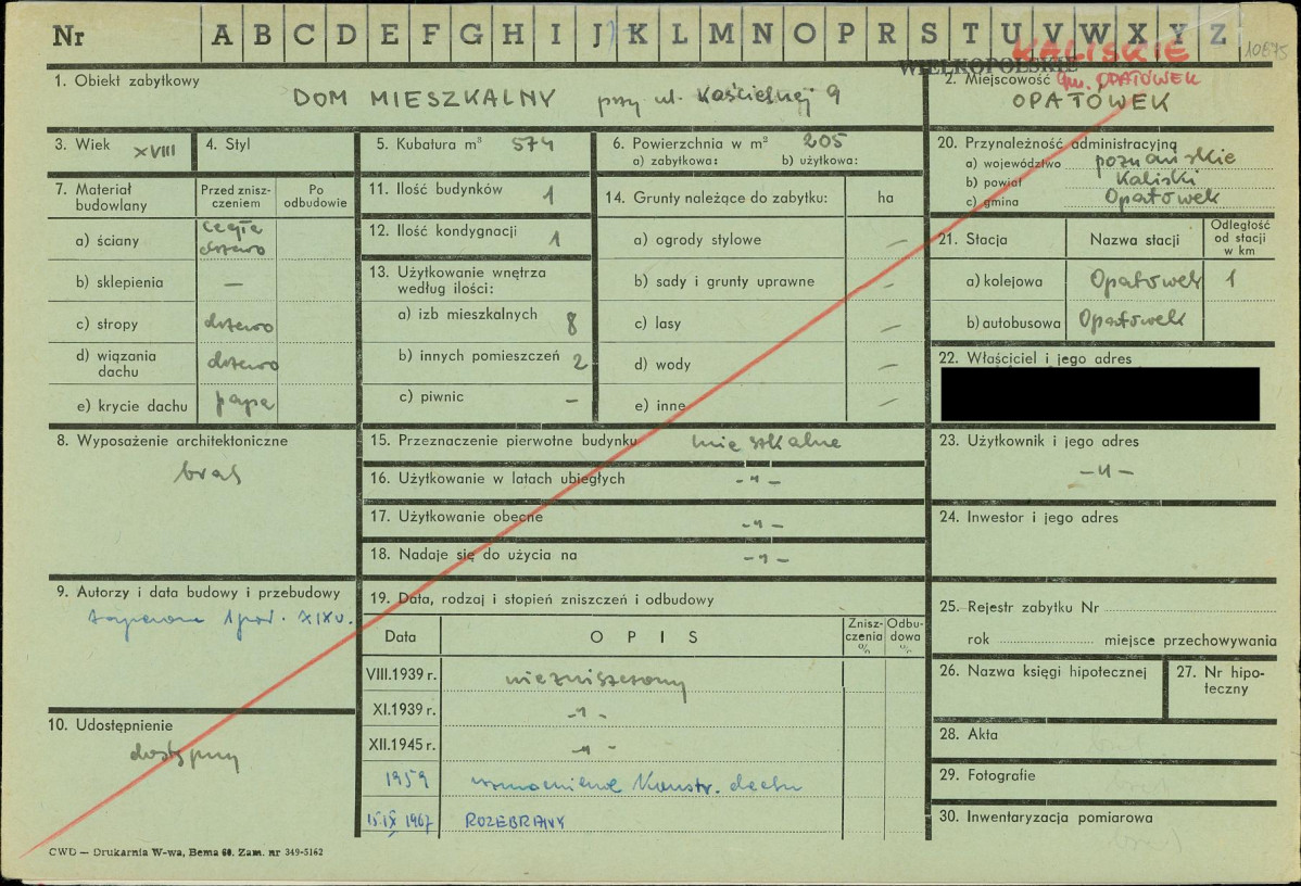 KZ - Karta zielona, skan nr 1