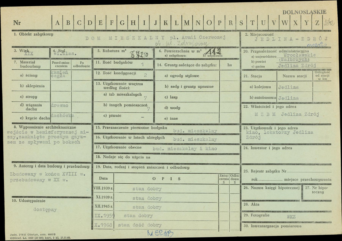 KZ - Karta zielona, skan nr 1