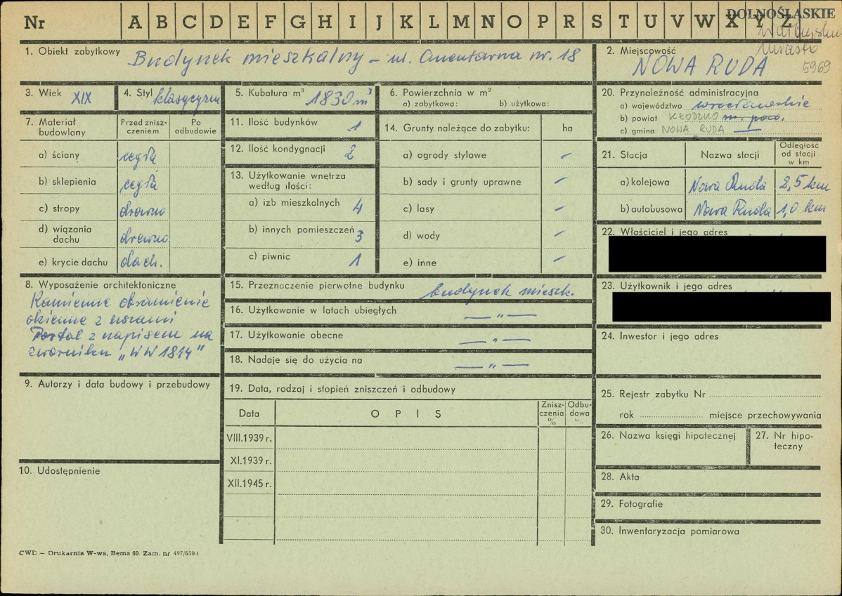 KZ - Karta zielona, skan nr 1