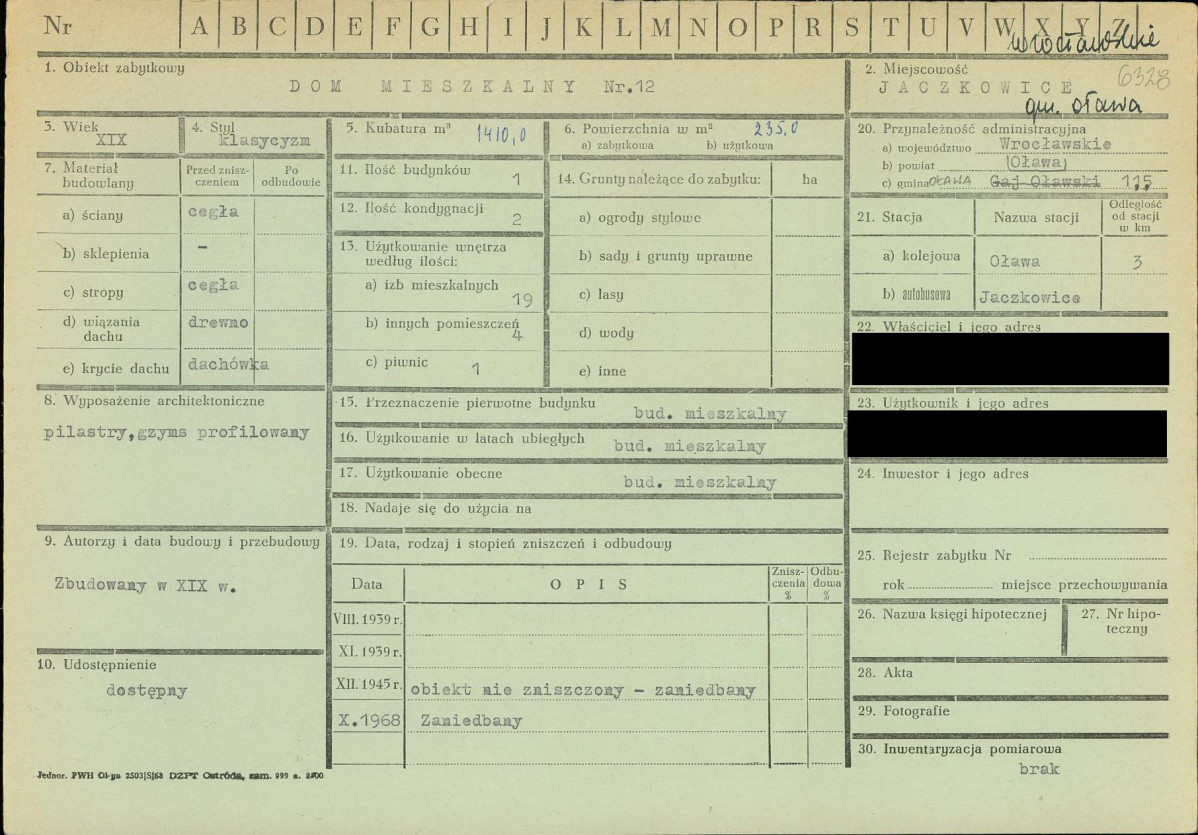 KZ - Karta zielona, skan nr 1