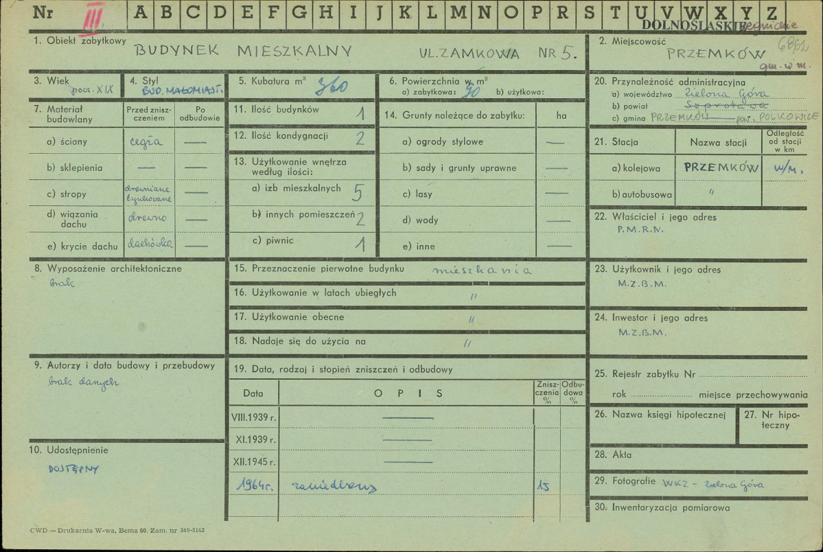 Karta zielona, skan nr 1