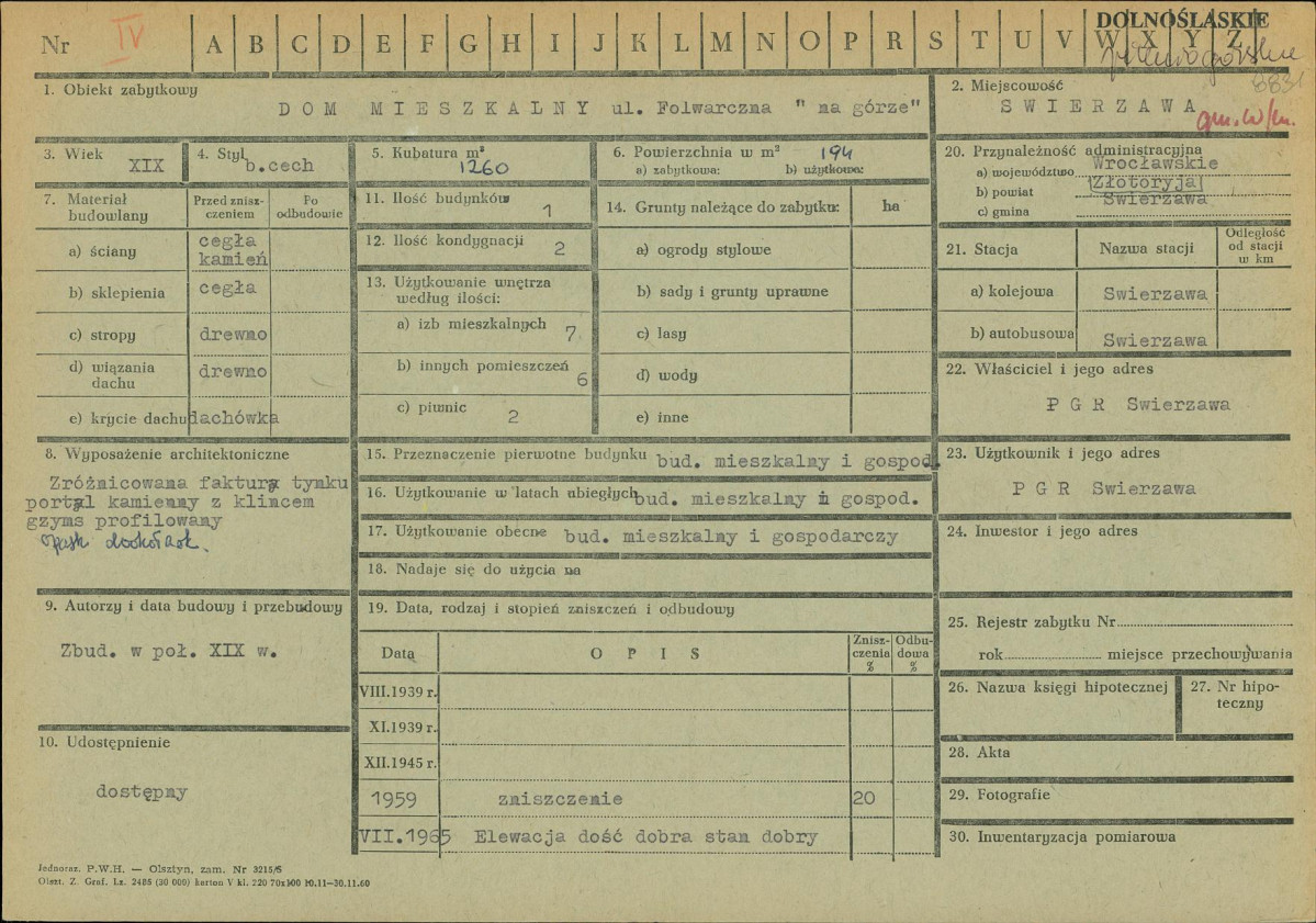 KZ - Karta zielona, skan nr 1