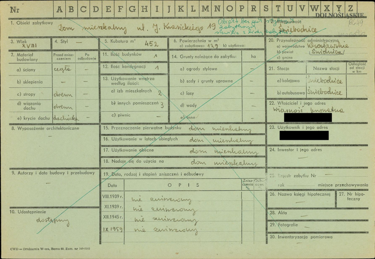 KZ - Karta zielona, skan nr 1