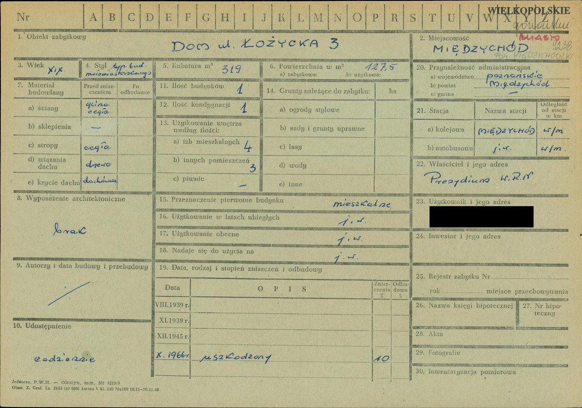 KZ - Karta zielona, skan nr 1