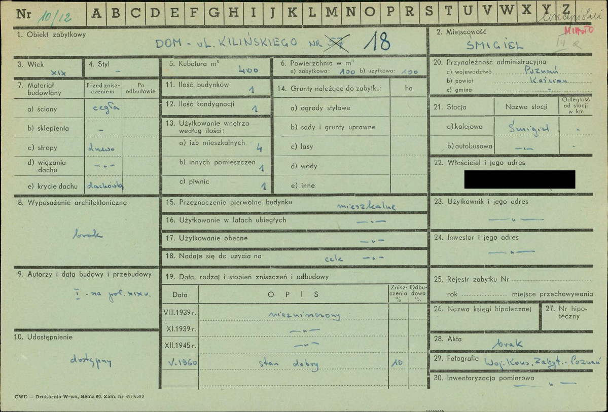 KZ - Karta zielona, skan nr 1