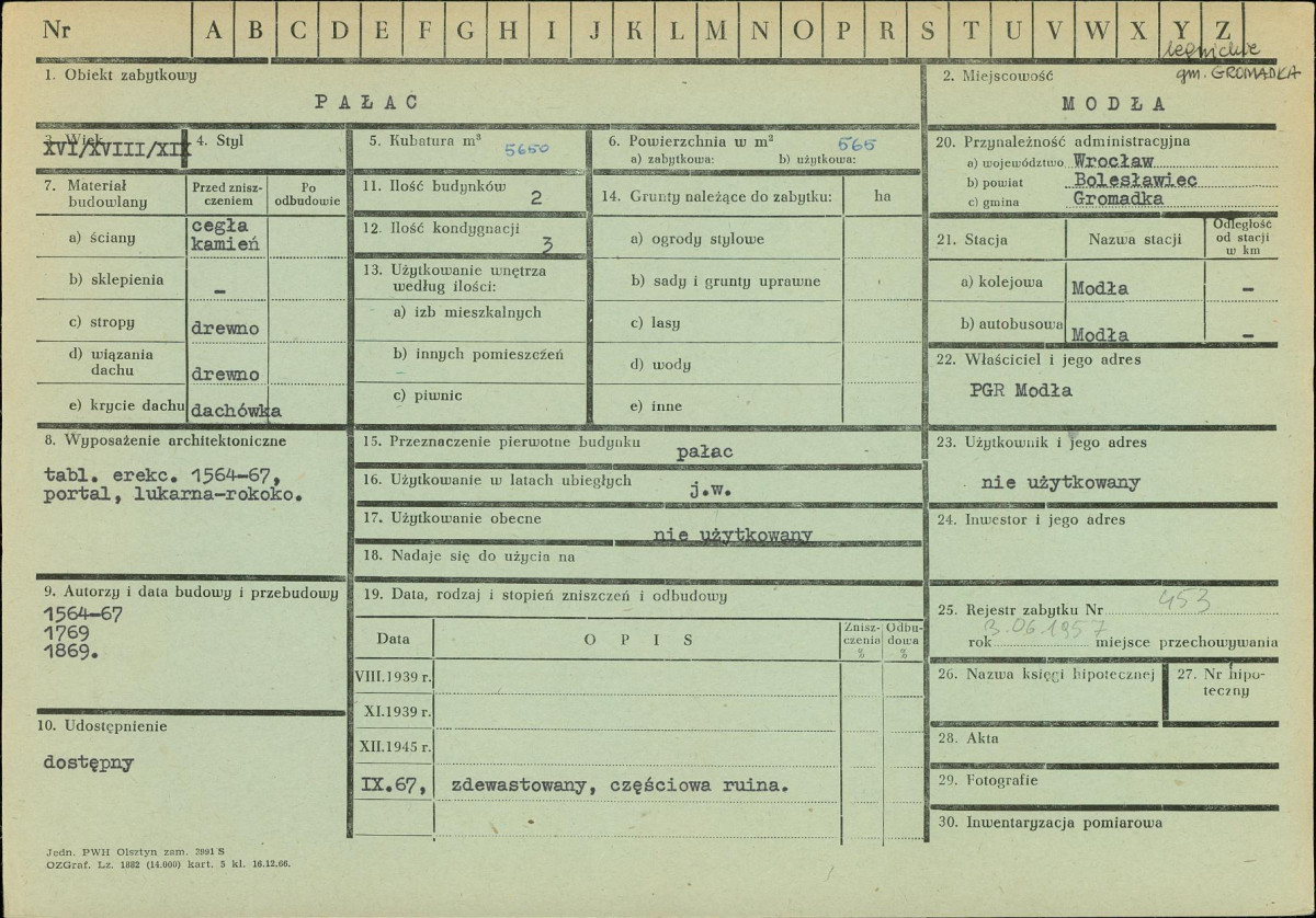 KZ - Karta zielona, skan nr 1