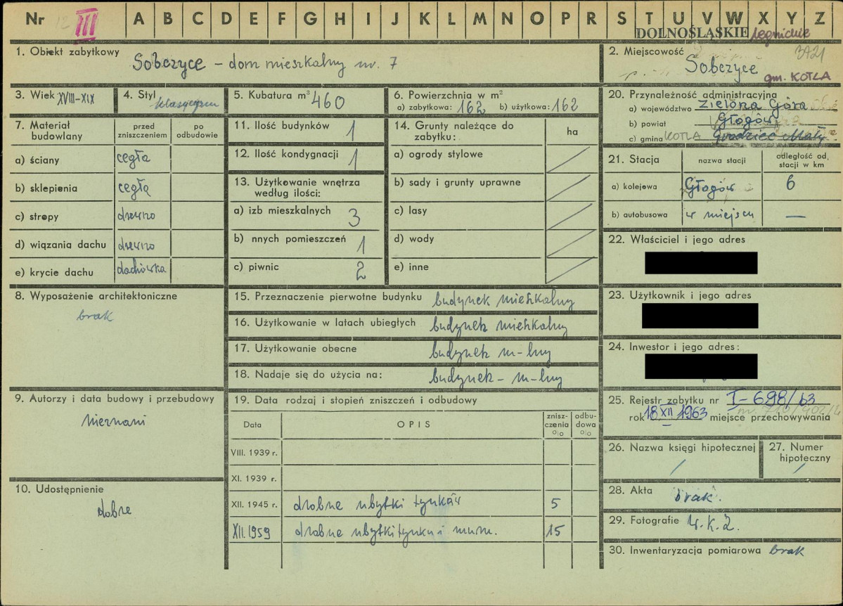 KZ - Karta zielona, skan nr 1