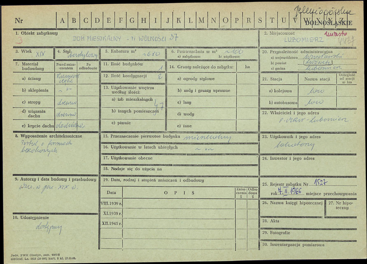 Karta zielona, skan nr 1