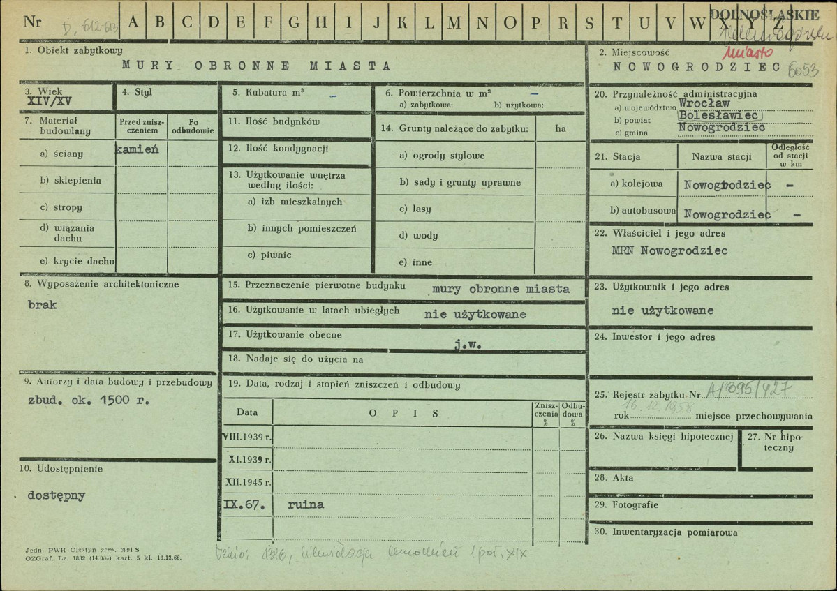KZ - Karta zielona, skan nr 1
