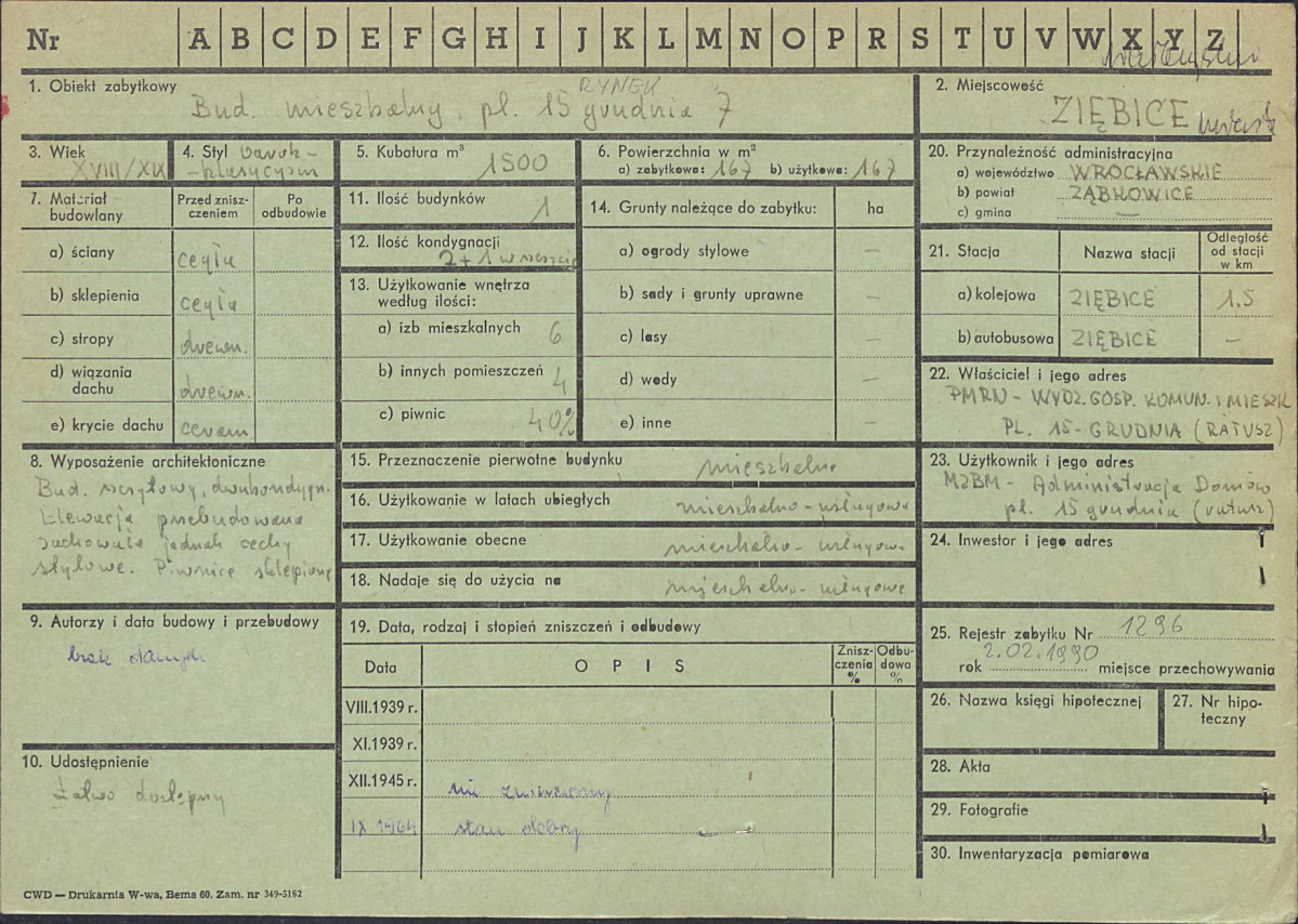 KZ - Karta zielona, skan nr 1