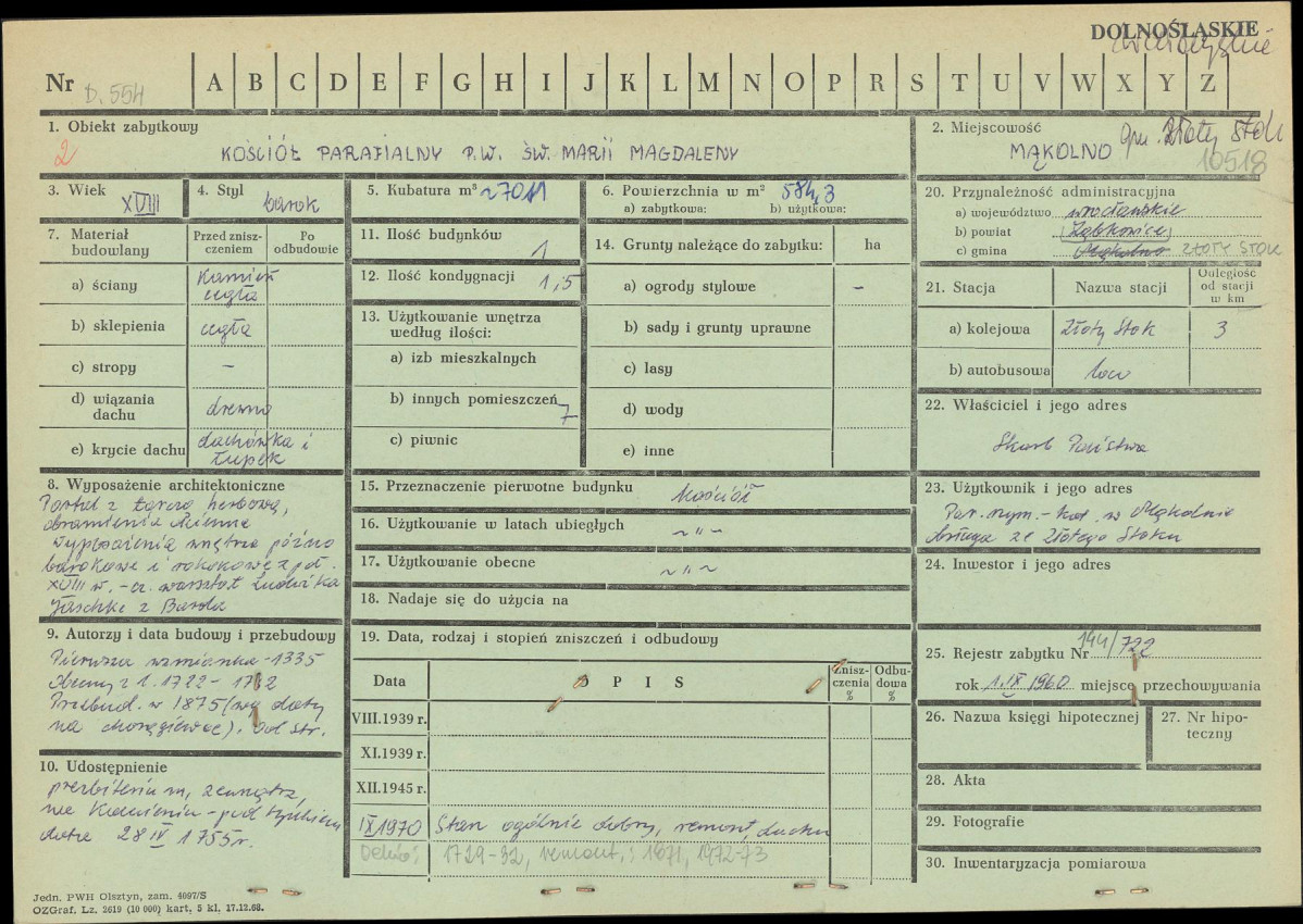 KZ - Karta zielona, skan nr 1