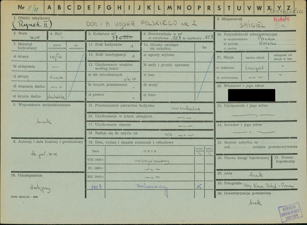KZ - Karta zielona, skan nr 1