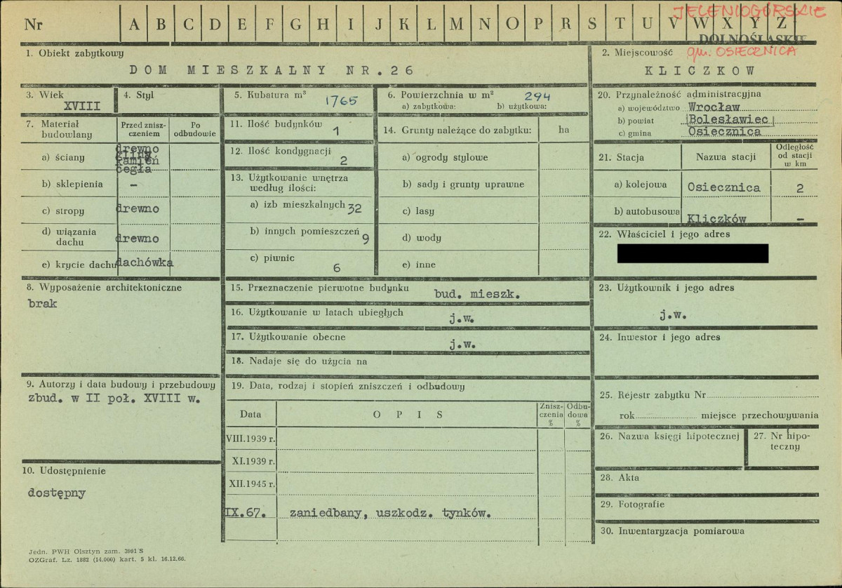 KZ - Karta zielona, skan nr 1
