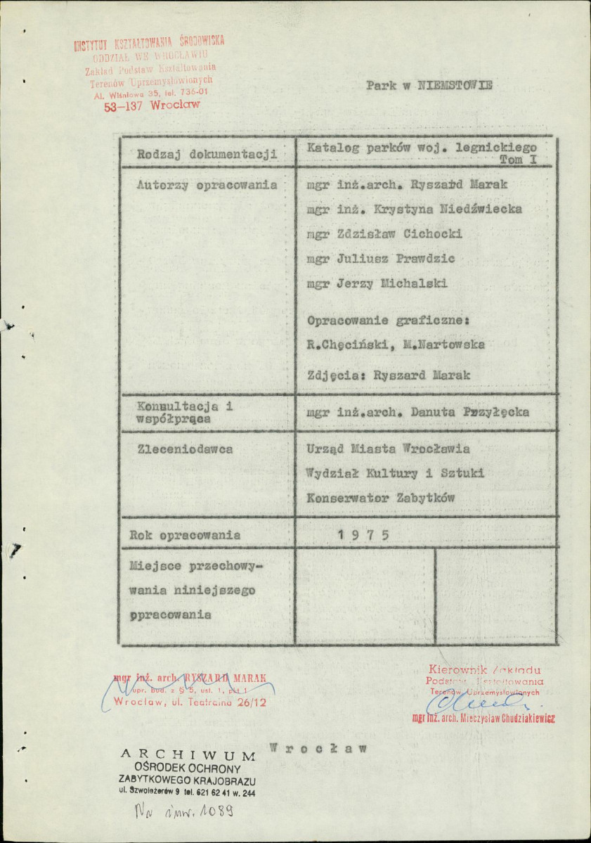 Ewidencja parkowa, skan nr 3