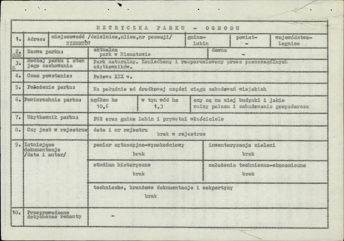 Ewidencja parkowa, skan nr 4