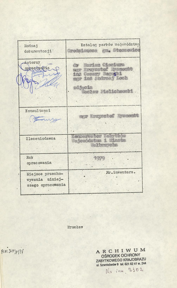 EP - Ewidencja parkowa, skan nr 4