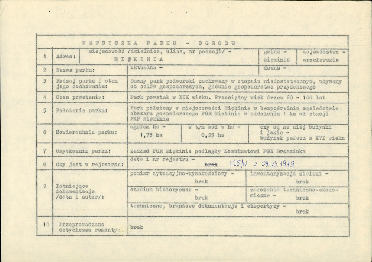 Ewidencja parkowa, skan nr 5