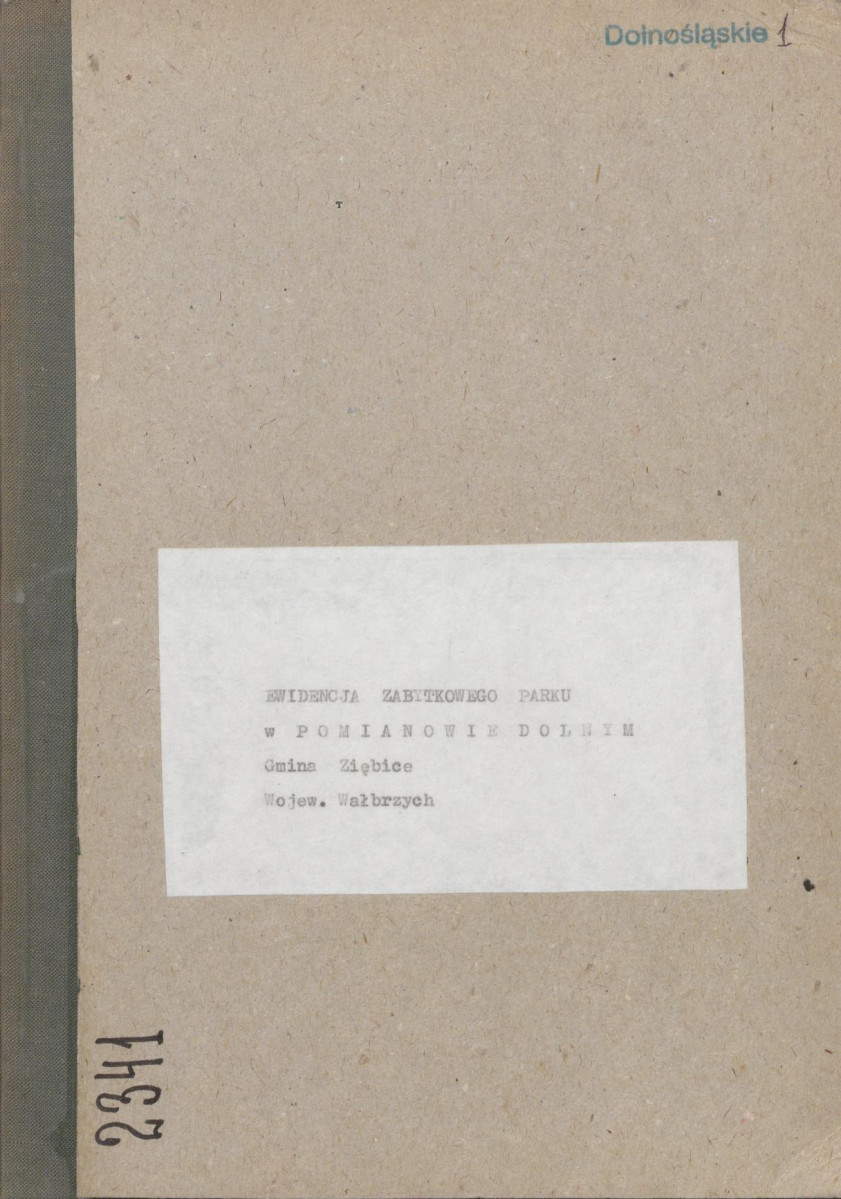 EP - Ewidencja parkowa, skan nr 1
